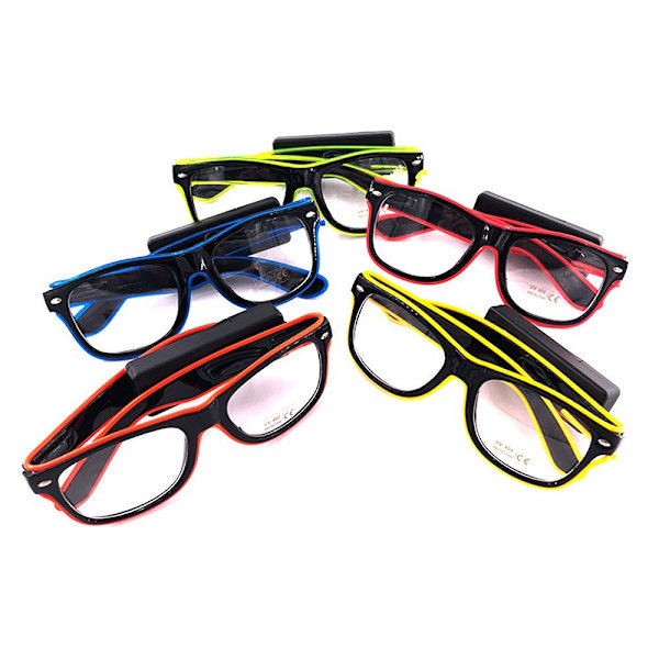 Wireless Luminous Glasses, LED Glasses EL Light Luminous Mask, Pa