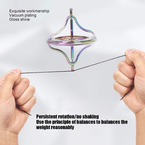 Præcisionslegering Anti-gravity Rotation Balance Legetøj Gyroskop Stres