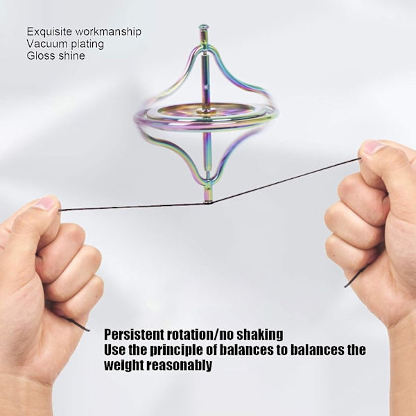 Precisionslegering Anti-gravity Rotationsbalansleksak Gyroskop Stres