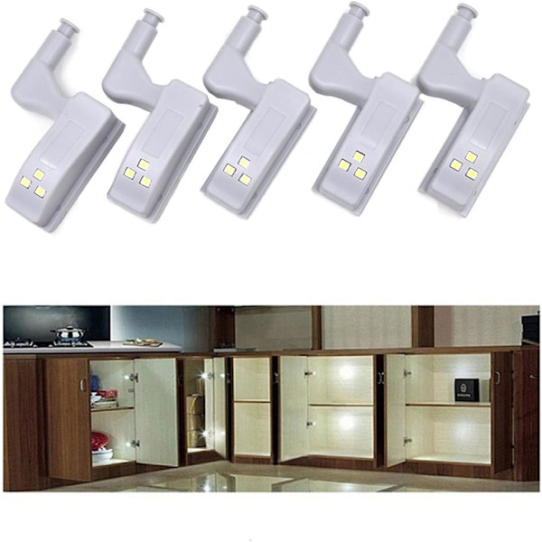 10 st LED-skåpsbelysning 12v 23A batteridriven sensorbelysning A