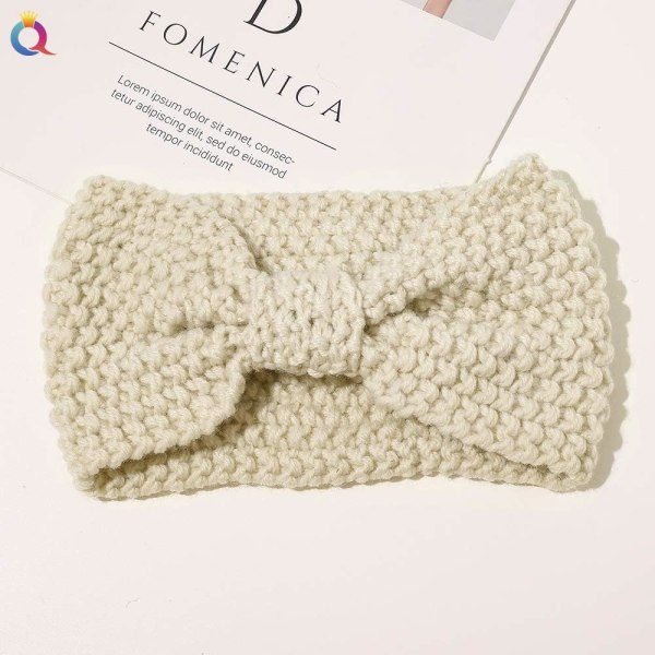 4PCS Dame Vinter Hodebånd, Dame Ull Hodebånd, Dame Vint