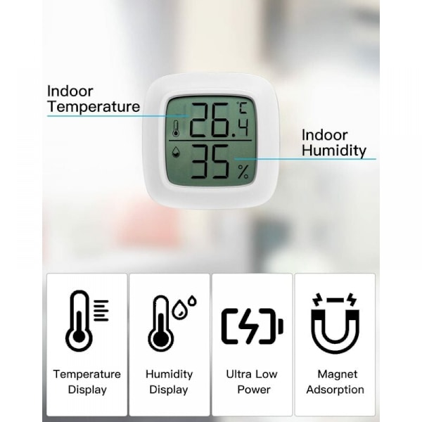 （5 stycken） Digital inomhus termometer hygrometer, komfortnivå I
