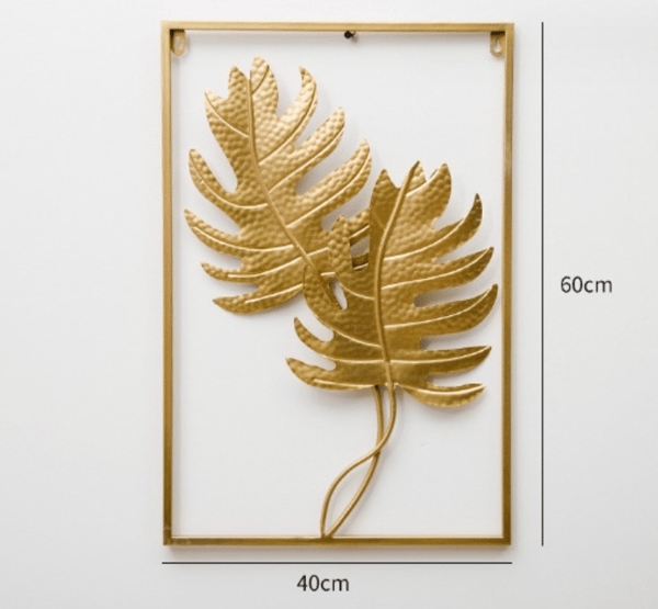Guld väggdekoration, vårregn stil modern minimalistisk dekoration