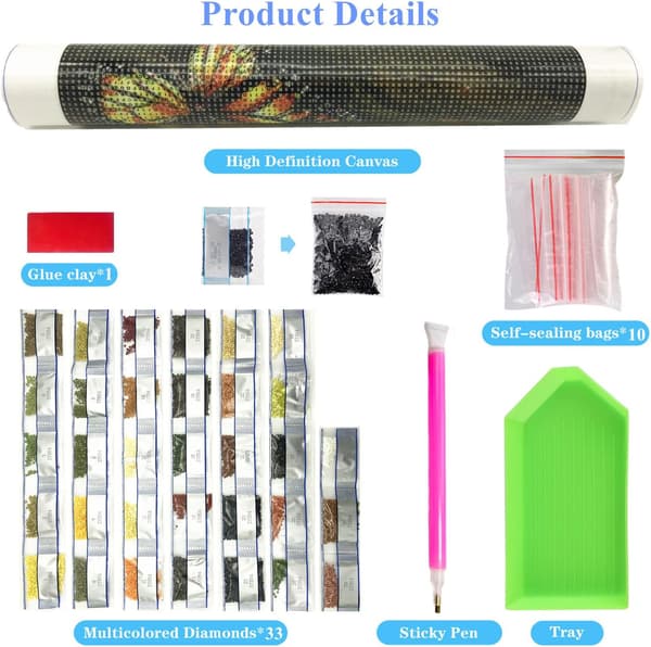 （48）DIY Diamantmålning Julset, 5D Julbroderi D