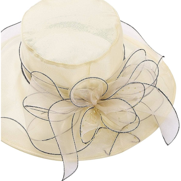 Dam solhatt bröllop floppy hatt sommar anti UV fiskehatt vandring