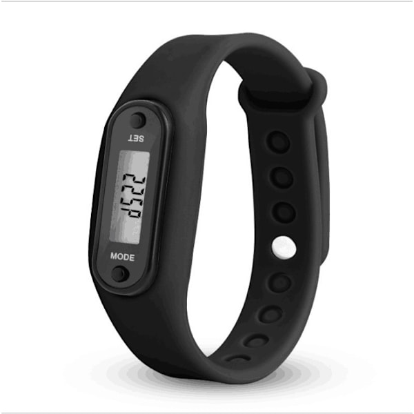 2 stk. LCD silikone skridttæller armbåndsur sport kalorie løbeur