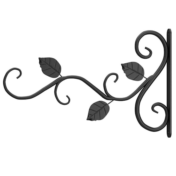 Veggkrok for planter Blader Hengende Metall Blomsterpotte Hagedekor