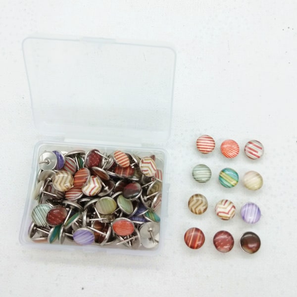 100 stk Creative Fashion Push Pins Dekorative Push Pins for Wall M