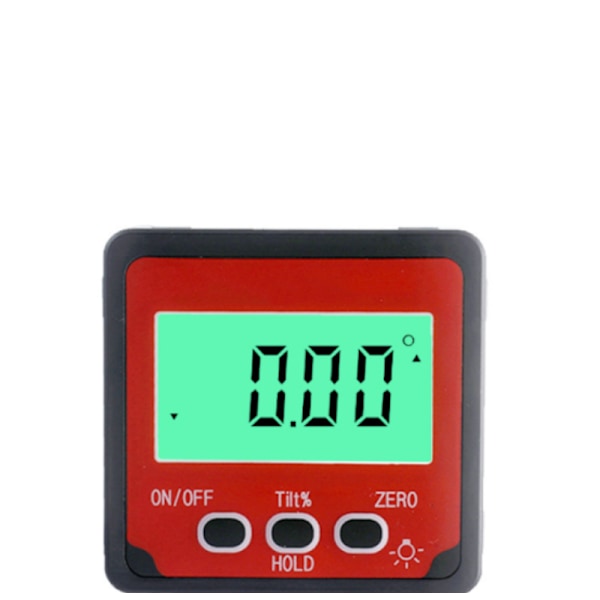 Tiltmeter, digitalt tiltmeter magnetisk 4 * 90 grader 3-knapps digi