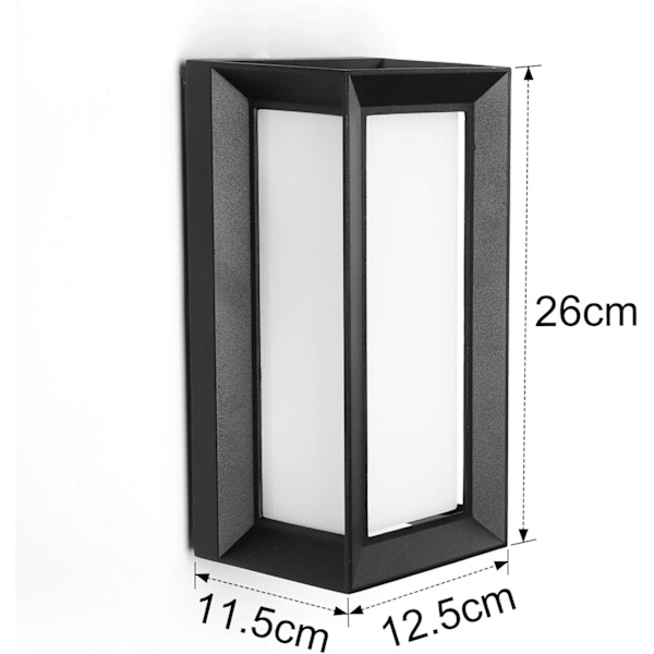 Seinän ulkovalaisin 18W moderni LED vedenpitävä IP66 alumiinikoriste