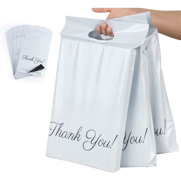 100 stk plastkonvolutter 25 x 35 cm + 5 cm + 6 cm, Takk bud
