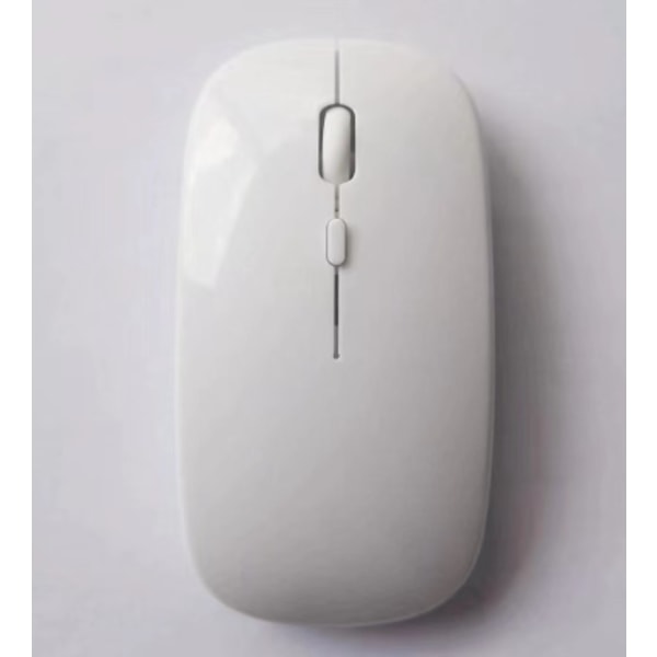 Hvid mus, 2,4g, Type-C Bluetooth trådløs mus,