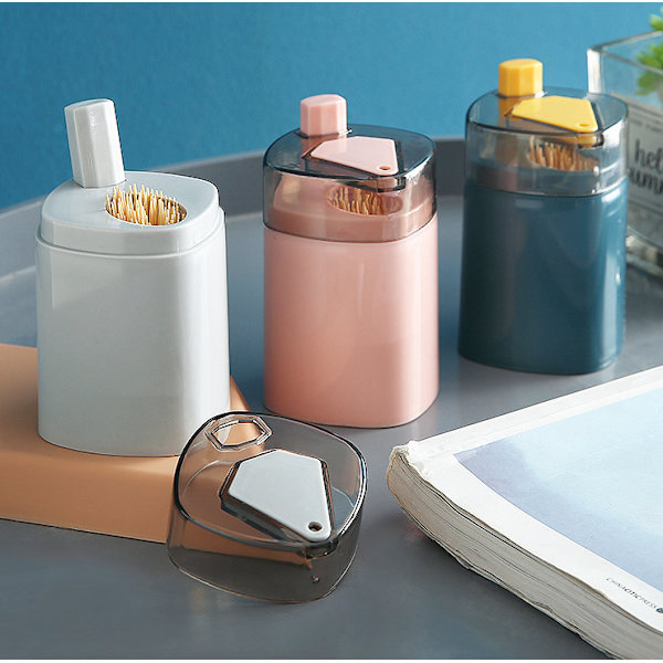 3PCS Tandpetarehållare, Automatisk Tandpetarehållare Dispenser, Toot