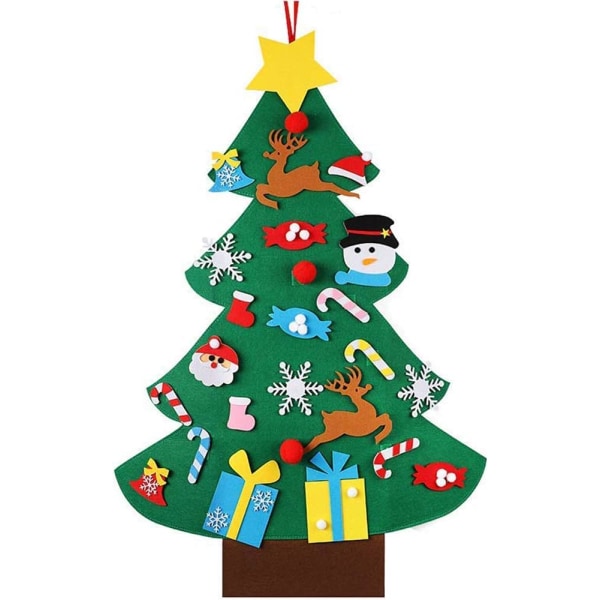 Känn julstämningen med en DIY-julgran i filt