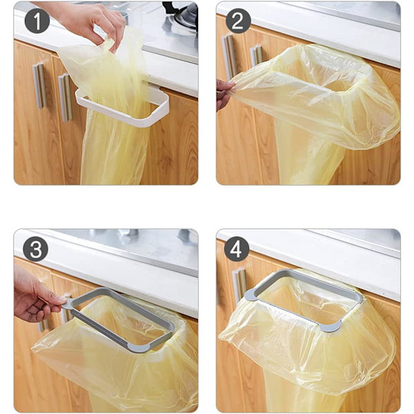 2 stk søppelposeholder, kjøkken søppelposeholder, hengende søppel