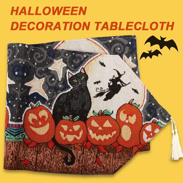 1 st Starry Sky Tassel Runner dukar, Halloween bordslöpare,