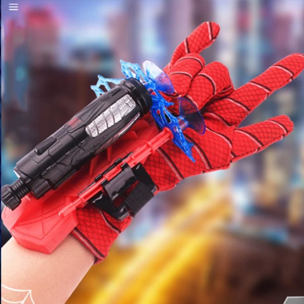 Kastande handske, barn plast cosplay handske, hjälte kastande handled W