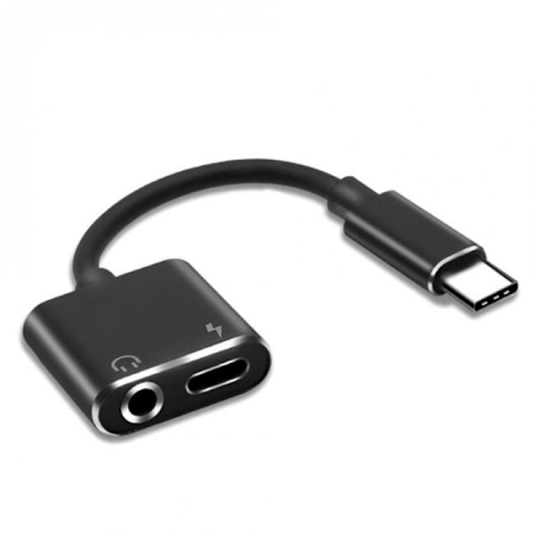 (Sort) 2CPS Usb-c Adapter / Usb-c Splitter & Aux Port