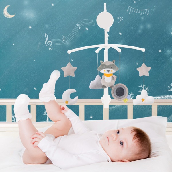 Baby Crib Musical Mobile, Sød Teddy Bear Vindspil Baby Seng Bell