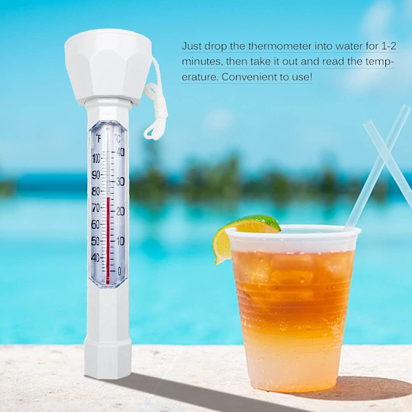Flytande termometer för simbassäng, lättläst termografvatten