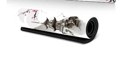 (800 × 300 × 3MM) Bredt utvidet japansk Sakura musematte, søm