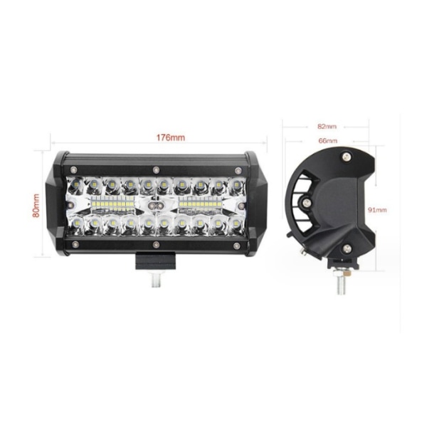 2 kpl Työvalo LED-valonheitin Auto Vedenpitävä Spot Flood LED Sumuvalot