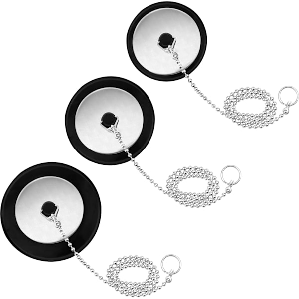 Sopii 40 mm:n tulpille, 3-osainen yleiskuminen kylpyammeen lavuaarin tulppa