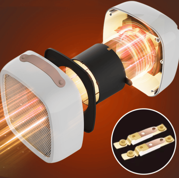 Mini skrivebordsvarmer 450-800w, 220v effektnivå - kompakte varmeovner