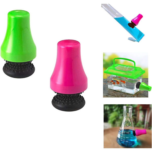 2-pack magnetisk akvarierebørsteskrubbe, akvarie-renser
