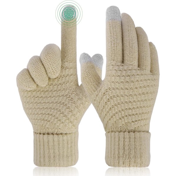 Vinterhansker Dame - Berøringsskjerm Varme hansker Thermal Soft Knit