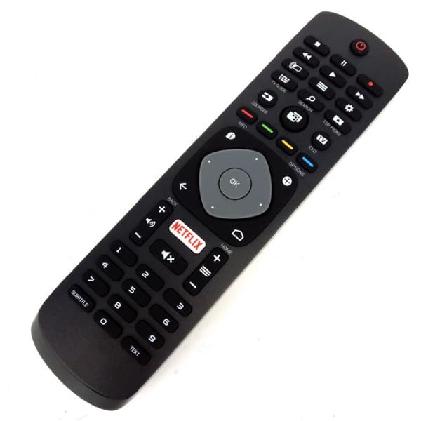 Universal Philips Smart TV fjernkontroll, svart