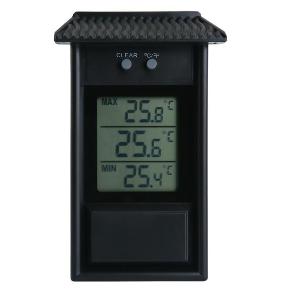 Växthus termometer, Max Min digital väggtermometer, Vattentät