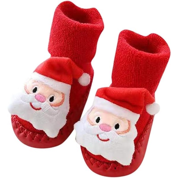 Baby Girl Vinter Antiskrid Strømper Jul Baby Boy Strømper Nyfødt