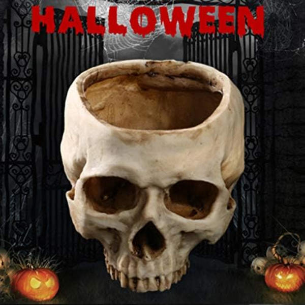 Kranium Resin Kranium Blomsterpot Halloween Blomsterpot Ornament Hallow