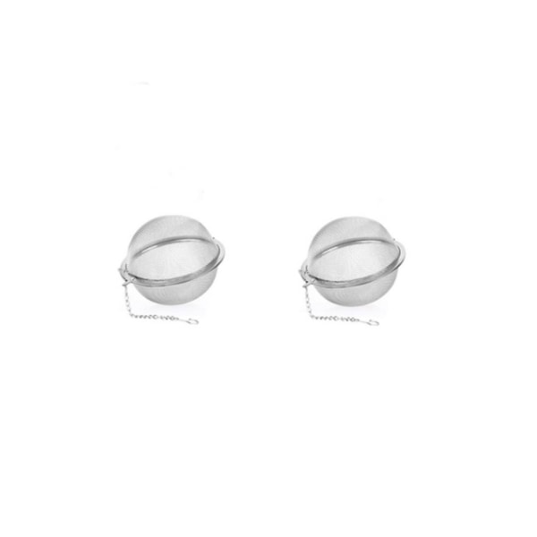 2 st rostfria teinfuser, tesil, 4,5 cm teinfuser