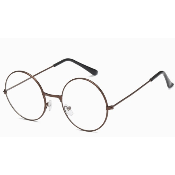 Silverask - Unisex glasögon i rund form - retrostil - med utv