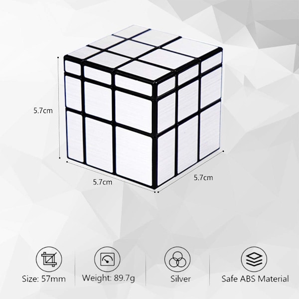 Taikakuutio, 3x3 peilikuutio PVC-tarralla 3D-palapeli