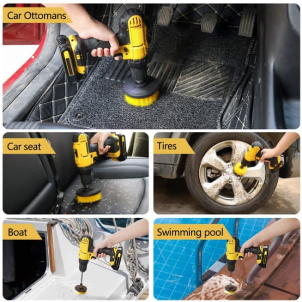 Borstepakke for drill/skrutrekker - 3 stk