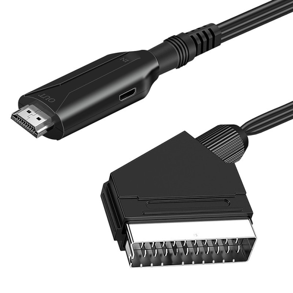 Scart til HDMI Adapter - 1080P Alt-i-En Scart til HDMI Adapter