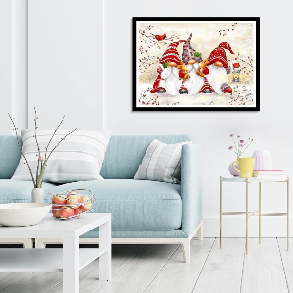 (30) 4 kappaletta DIY Diamond Painting  Joulusetti, 5D Joulu Kirjonta
