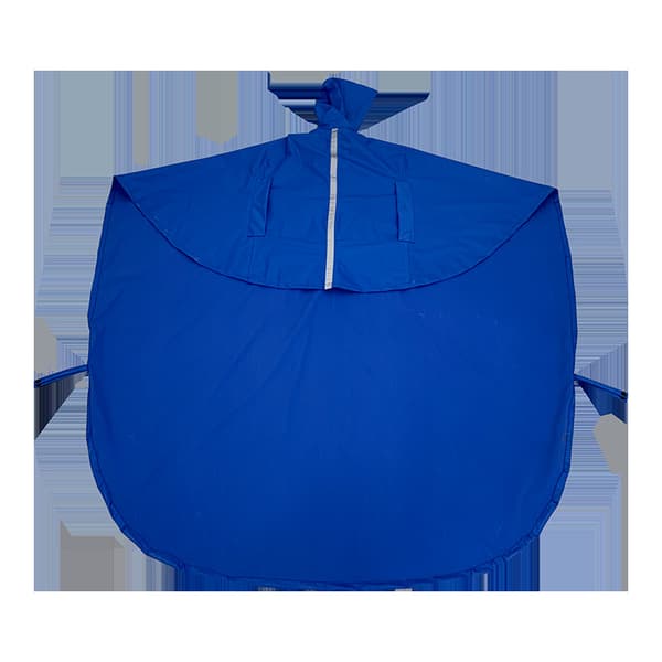 Varmt sælgende blå kørestolsregnfrakke polyester handicapregnfrakke
