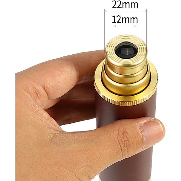 Pirat Monokulär Teleskop, Handhållen Aluminiumlegering Fällbar Tel