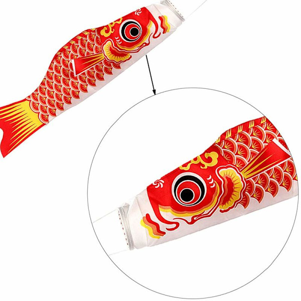5 stk. japansk karpevindpose Farverige karpeflagger Drage til japansk