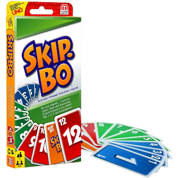 Mattel Games - Skip-Bo kortti- ja lautapeli koko perheelle,