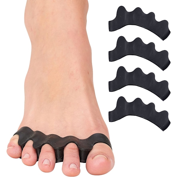 Silikone Tåspredere til Korrekt Tåjustering, Hallux Valgus & Hammertå