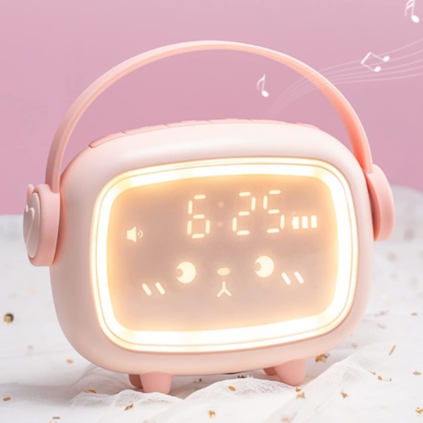 Kids Alarm Clock, LED Digital Alarm Clock, Wake Up Light & Night Li