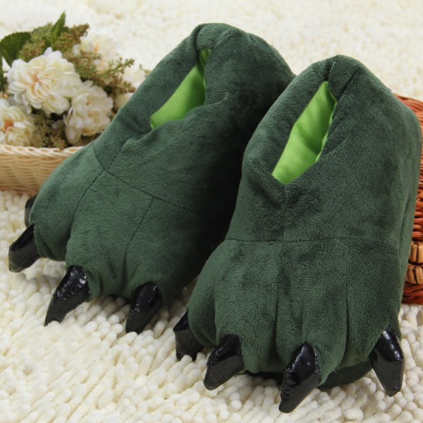 YELAN Claws Cartoon Dinosaur Slippers Warm House Slippers Adorabl