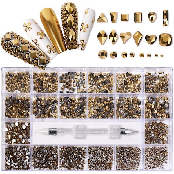 2500 stk. (citrongul) Negle Rhinestones Neglekunst AB Rhinestones A
