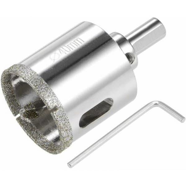 1 stk diamantglass hullsag bor med senterpilotbor for Gl