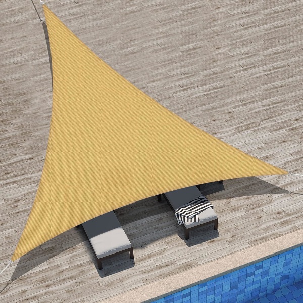 Shade Sail Vanntett UV-beskyttelse, motstandsdyktig og pustende for